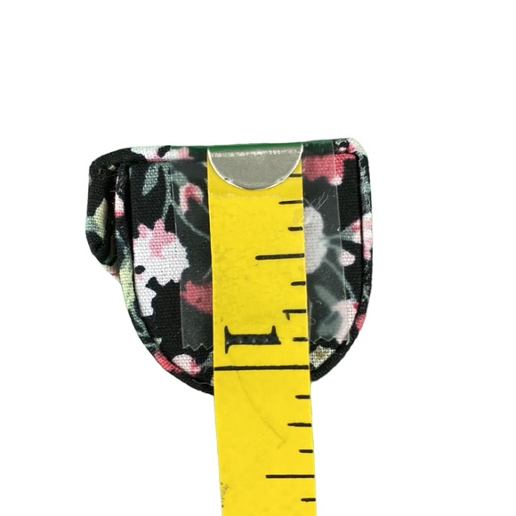 Retro Floral Print Black Lipstick Holder with Mirror - Picture 15 of 15